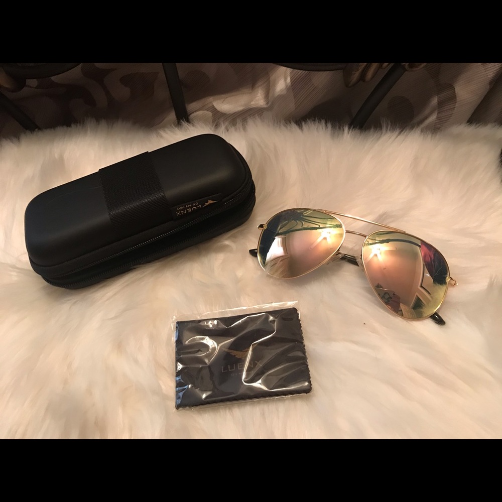 Aviator style LUENX sunglasses
